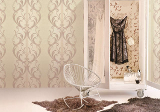 Chair mirror room wallpapered corner - modern european ink painting free wallpaper for desktop