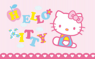 Hello kitty wallpaper hearts flowers - kitty free wallpaper
