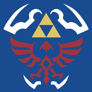 Blue red logo bird arms - vector art free wallpaper for tablet