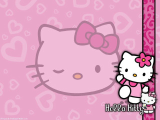 Hello kitty holding kitten pink - kitty wallpaper free wallpaper