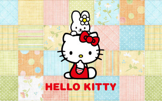 Hello kitty wallpaper kitty sitting - head and the words free wallpaper