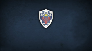Blue white shield red dragon - shield free wallpaper