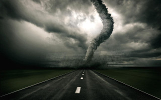 Tornado road digital storm shock - derek hill free wallpaper