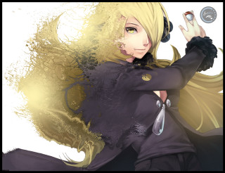 Woman scissors yellow background image - a picture of a woman free wallpaper