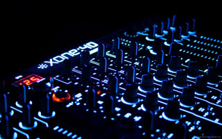 Dj controller closeup black background - epsylon point free wallpaper for desktop