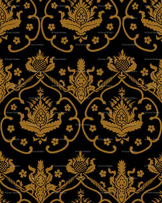 Black gold wallpaper flowers leaves - earnst haeckel free wallpaper for mobile