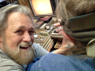 Man beard blindfold looking woman - a womans face free wallpaper