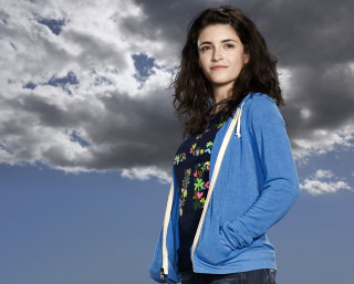 Woman cloudy sky handbag blue - northwest school free wallpaper