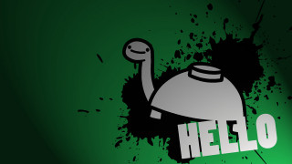 Green background cartoon character holding - doc hammer free wallpaper for desktop