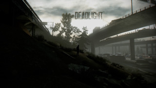 Person standing dark area deadlight - volumetric lighting free wallpaper