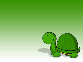 Green turtle yellow stripe head - a white stripe free wallpaper for desktop