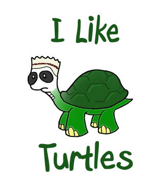 Turtle bandage head i like - free animals wallpaper for tablet