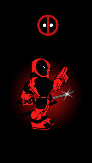 Deadpool sword dark room red - a red light free wallpaper for mobile