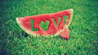 Watermelon love grass image cutout 3 - eve disher free wallpaper