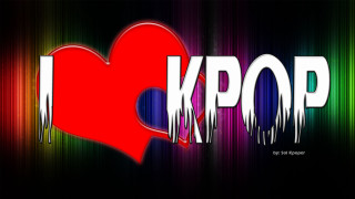 Heart love kpop rainbow black - a rainbow background free wallpaper