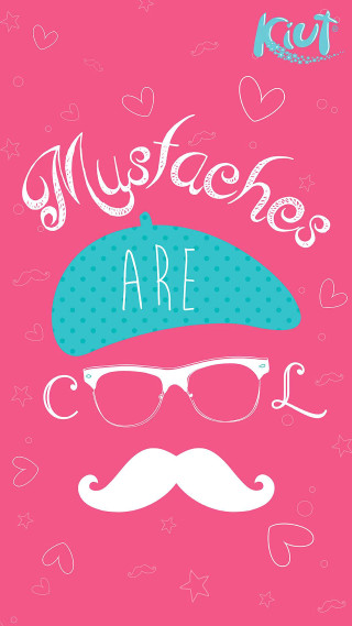 Pink background mustache glasses fun - pop surrealism free wallpaper for mobile