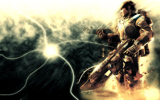 Man gun cloud lightning bolt - him free wallpaper for desktop