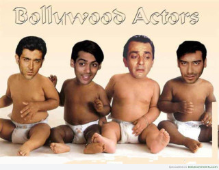 Hollywood actors group three men - a white surface free wallpaper