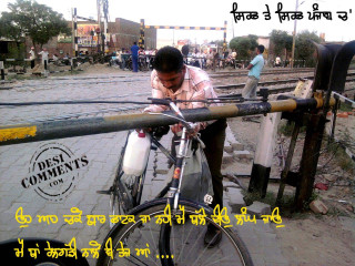 Man fixing bicycle road sticker - the side of the road free wallpaper