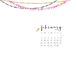 Calendar beads heart decoration image - the front of it free wallpaper