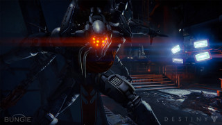 Futuristic robot glowing eyes red - his eye free wallpaper