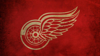 Red gold detroit wings clock - free bird wallpaper