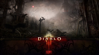 Dark forest diablo sign red - sign free wallpaper for desktop