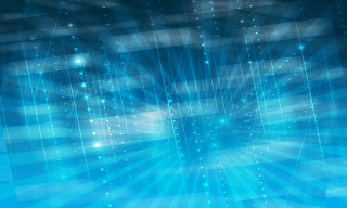 Blue background bright light lines - evariste vital luminai free wallpaper