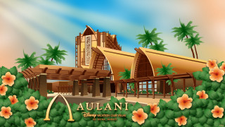 Aulanii building flowers disney bamboo - a picture of a building free wallpaper