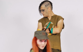 Mohawk redhair makeup strangehead man - strange free wallpaper for desktop