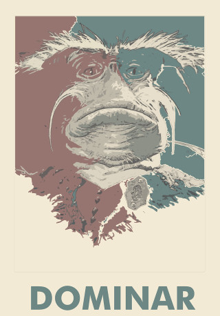 Monkey poster dominar caption image - a monkey free wallpaper for mobile