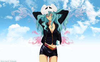 Blue hair white hat wings - a white hat free wallpaper