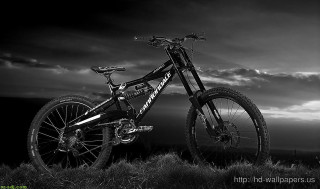 Bike parked field dark sky - a dark sky in the background free wallpaper