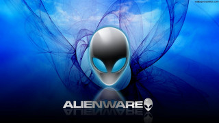 Alienware blue background sky clouds 2 - alien free wallpaper