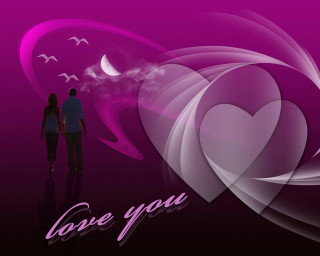 Couple walking heart background love - a couple walking free wallpaper