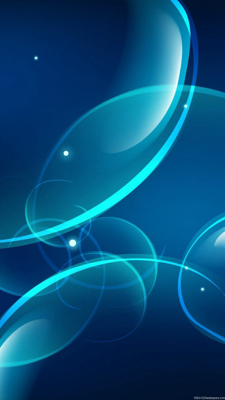 Blue abstract background circles bubbles - circle free wallpaper for mobile