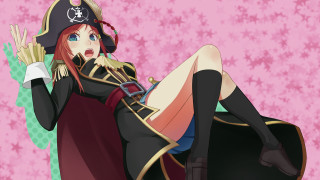 Pirate woman anime portrait cherryblossoms - ann thetis blacker free wallpaper for desktop