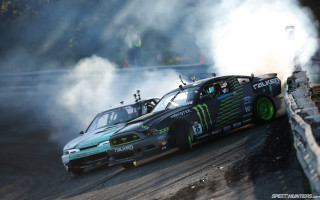 Cars racing track smoke back - the back of them free wallpaper