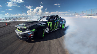 Monster truck track smoke tires - a monster truck free wallpaper