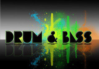 Black green logo drum and - vibrant colour free wallpaper