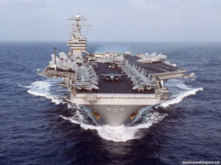 Large warship ocean sunburst clouds - back end free wallpaper for desktop