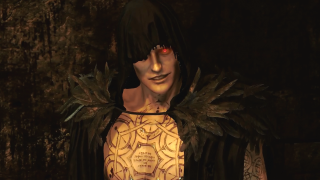 Statue man wings plaque red - a red eye free wallpaper for desktop