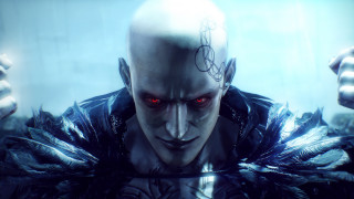 Man red eyes bald head - a bald head free wallpaper