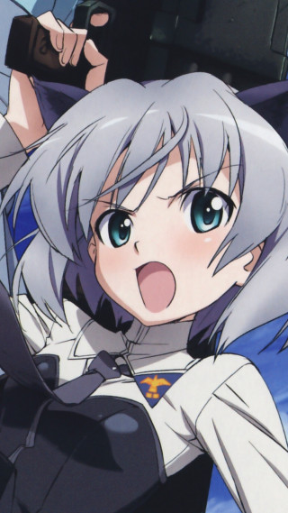 Surprised woman cell phone looking - look free wallpaper for mobile