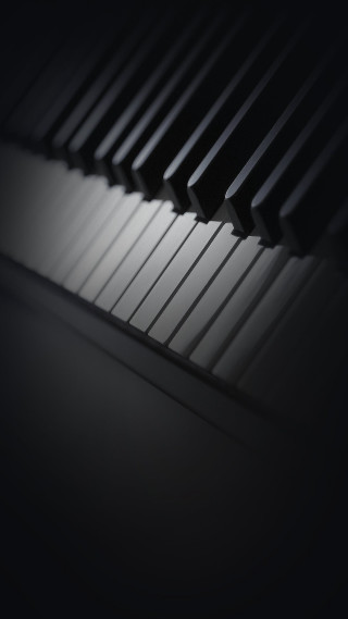 Piano keyboard black background light - derold page free wallpaper for mobile