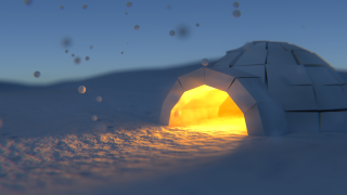Small white igloo bright light - bedwyr williams free wallpaper