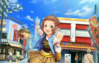 Girl skirt walking street building - more free wallpaper