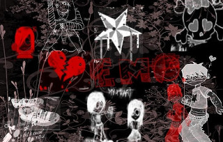 Wall art skeleton bleeding different - eamon everall free wallpaper