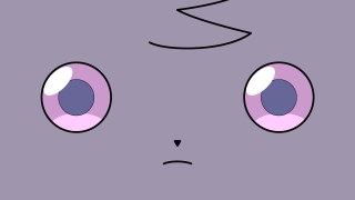 Cartoon cat big eyes frown - a cartoon cat free wallpaper