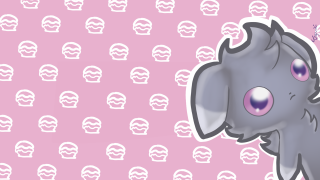 Cartoon elephant pink eyes skulls - a cartoon elephant free wallpaper